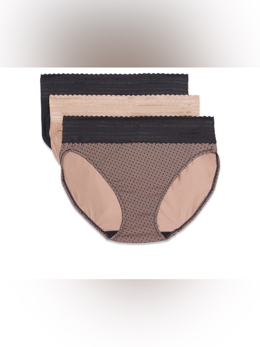 💜Warners® Blissful DigFree Comfort Waistband Lace Microfiber Hi-Cut SizeSmall/5